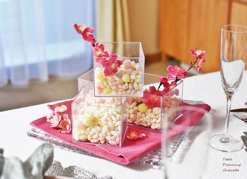 ひな祭りは ひなあられで演出してみる テーブルコーディネーター 中江利会子