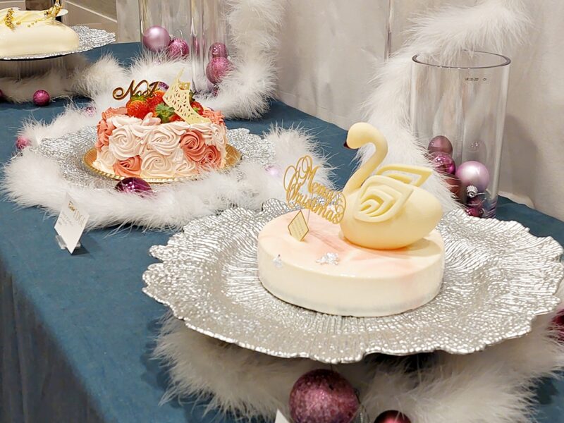 東急百貨店のクリスマスケーキ＆デリ・オードブル発表会の会場コーディネートを担当